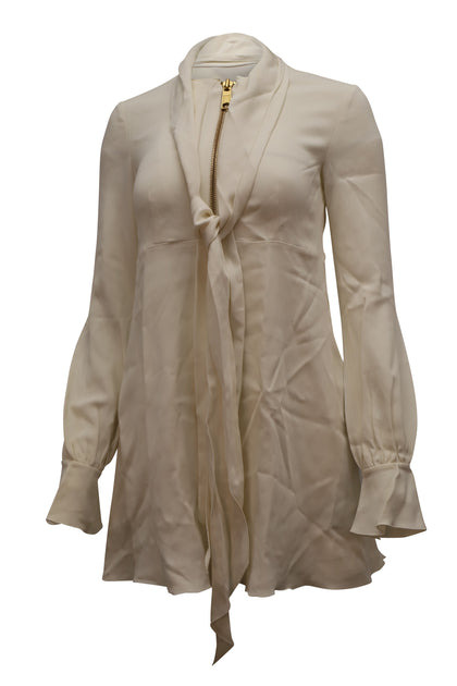 Tie Neck Mini Dress