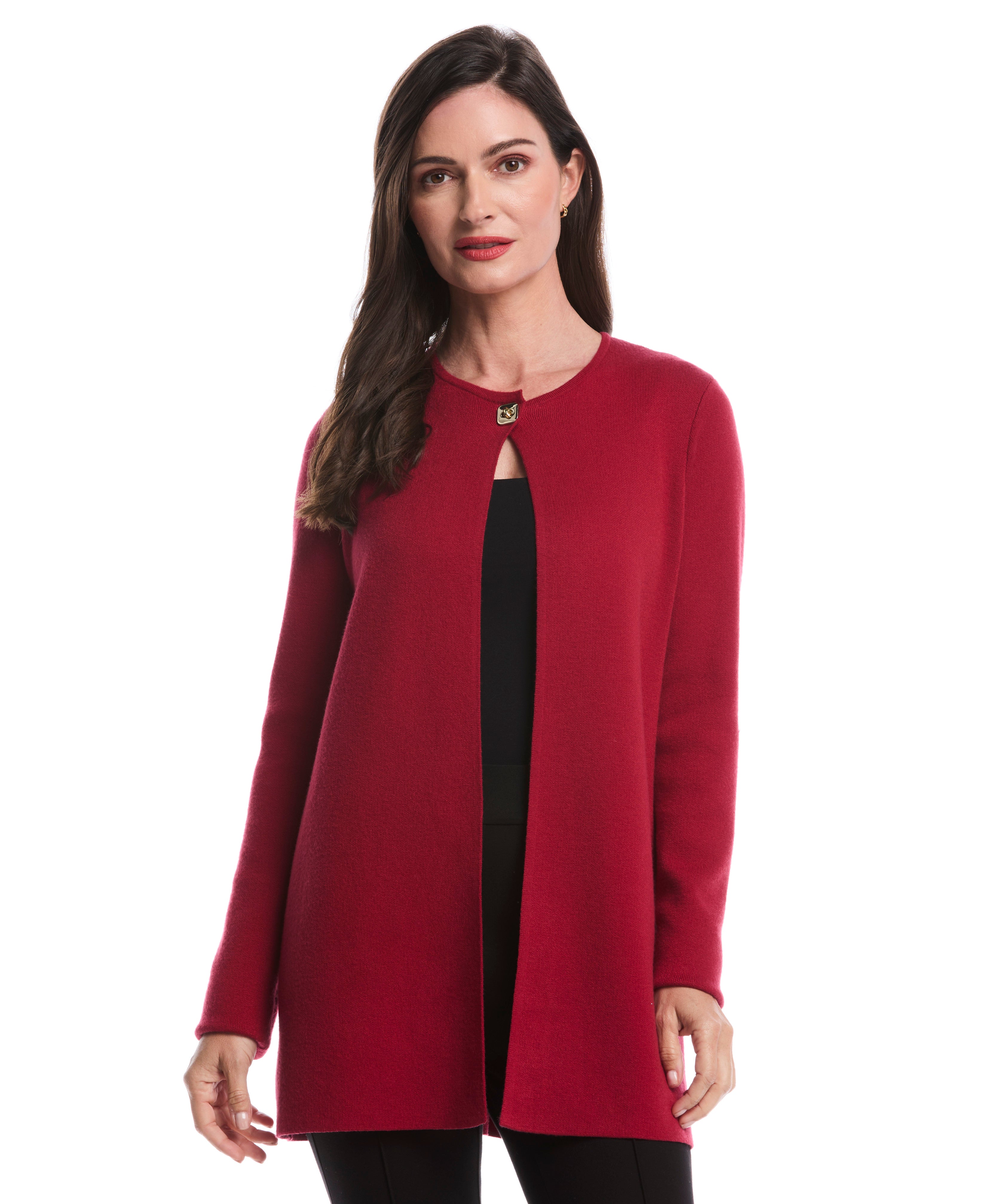 Turnlock Metal Closure Cardigan
