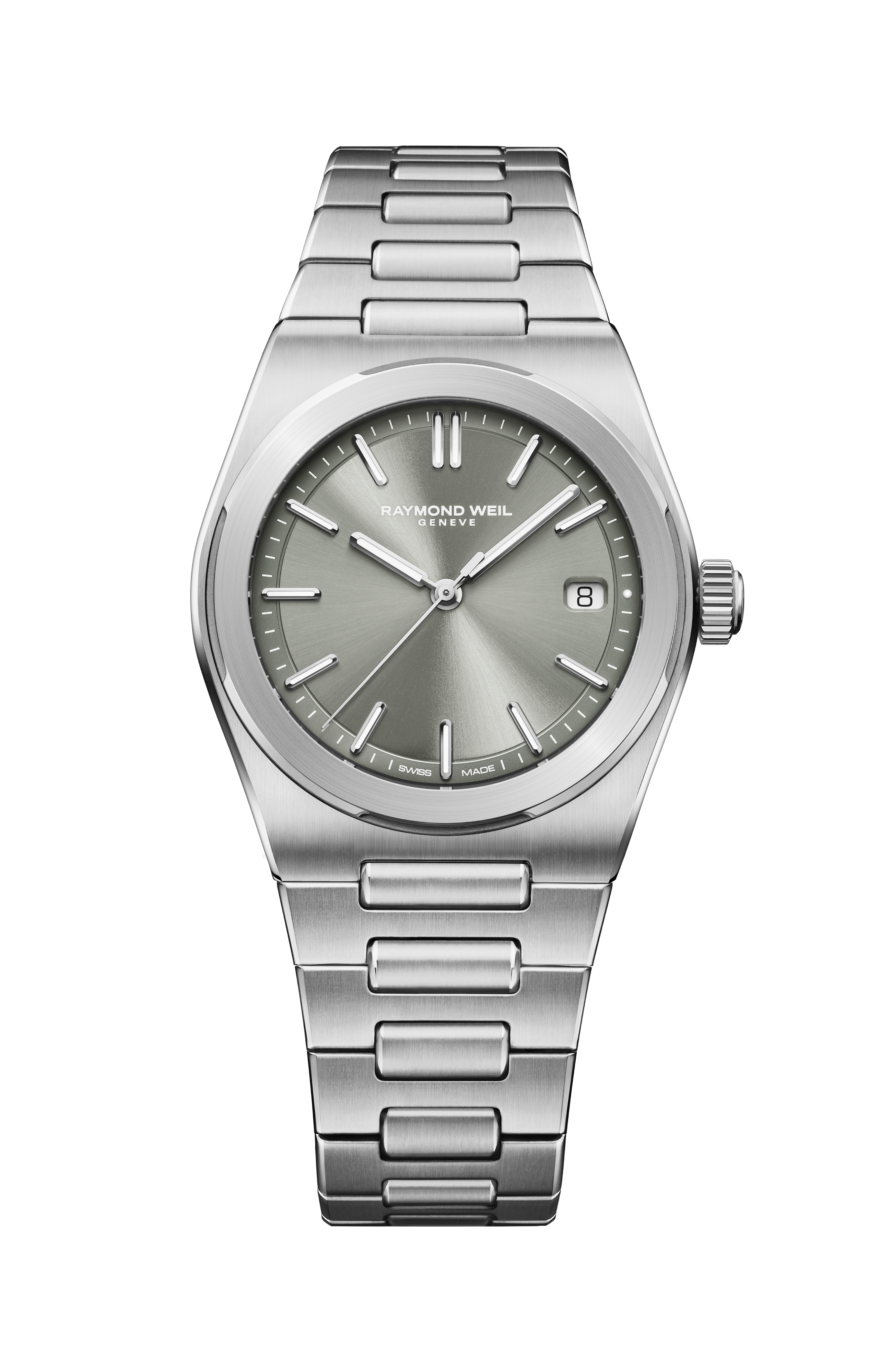 A.R.T. Men's Automatic Sage Grey Dial Stainless Steel Bracelet Watch, 38 mm