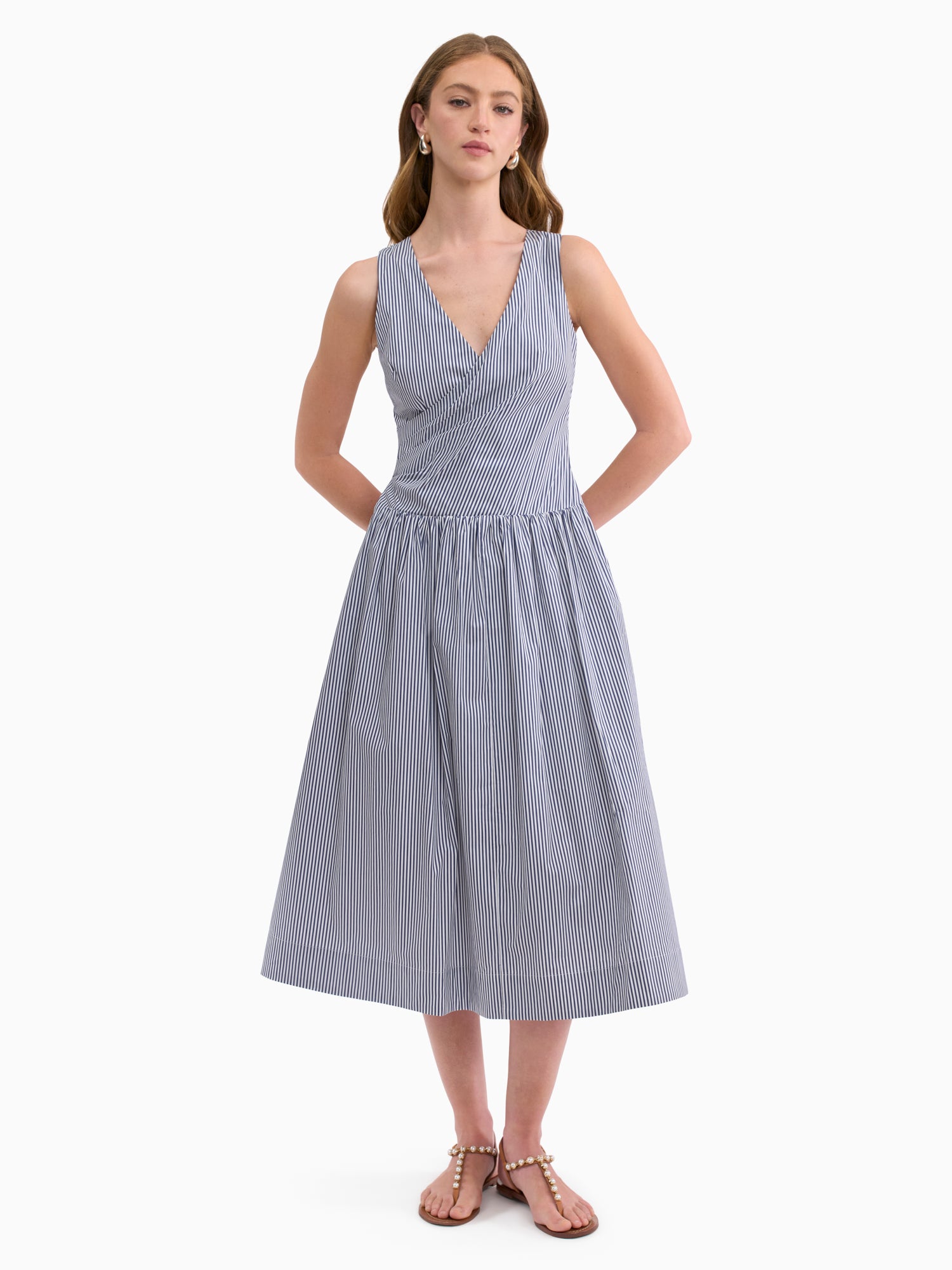 Joselene Poplin Wrap Dress