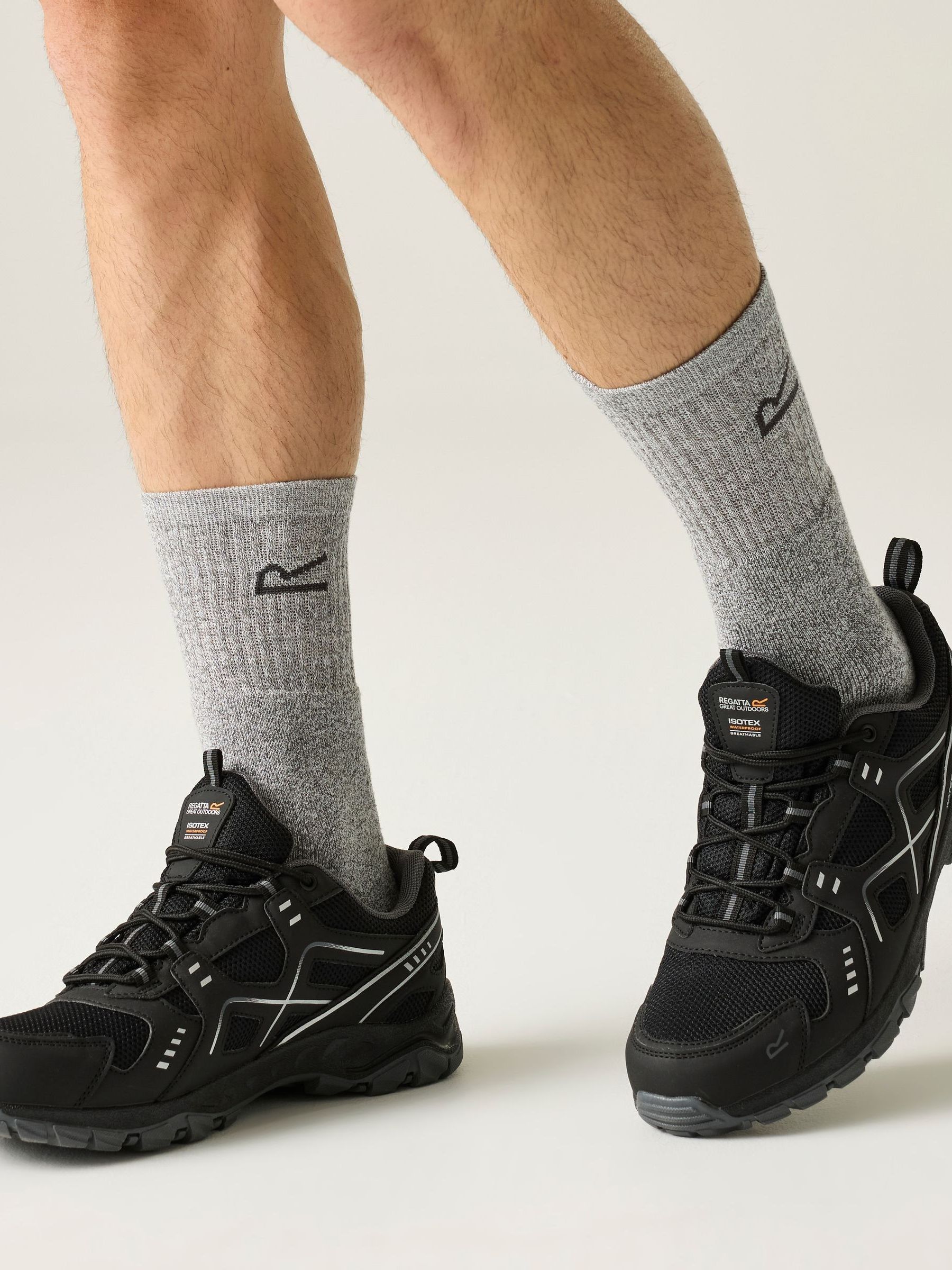 Regatta Black Vendeavour Waterproof Walking Shoes