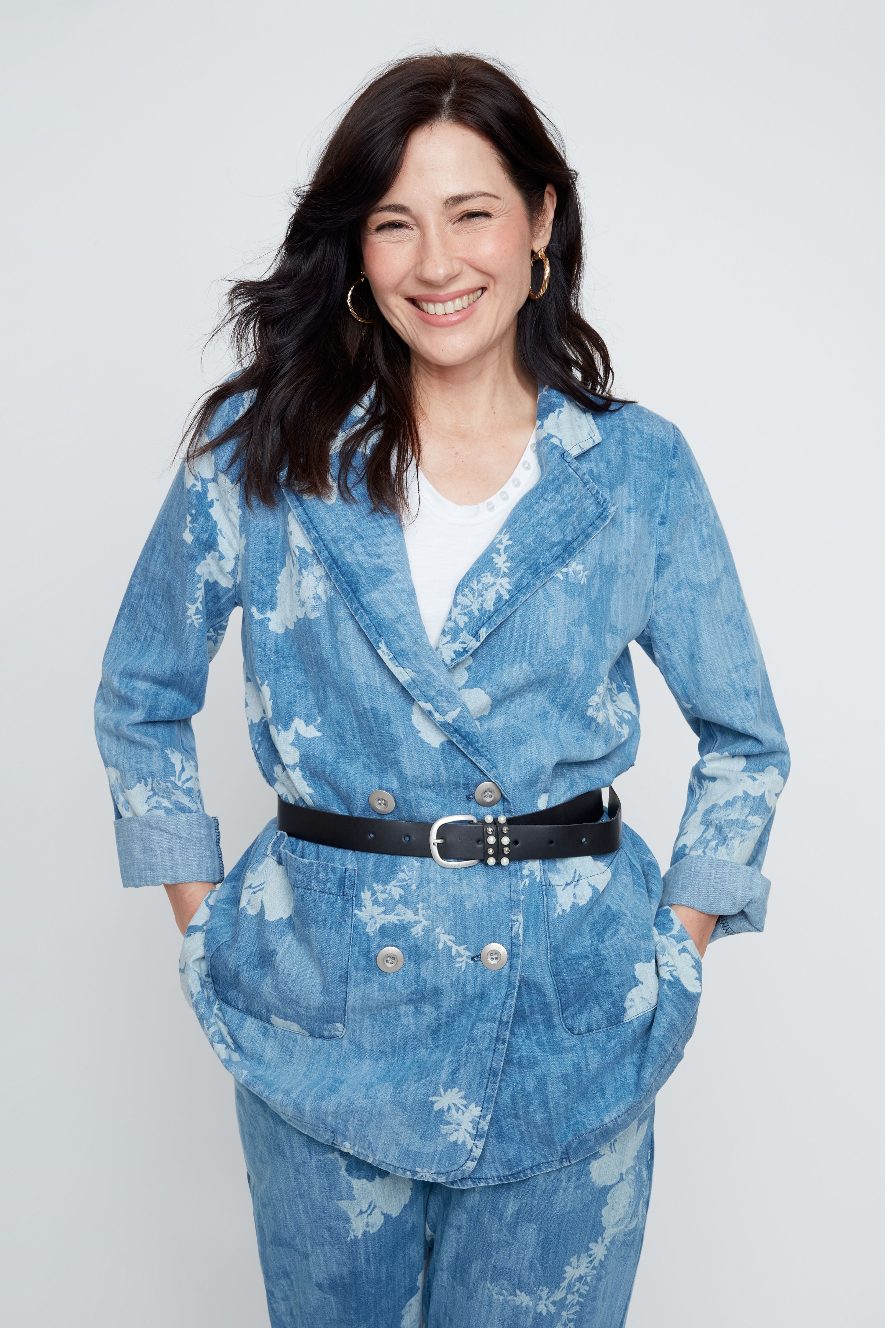Long Printed Jacket R3944
