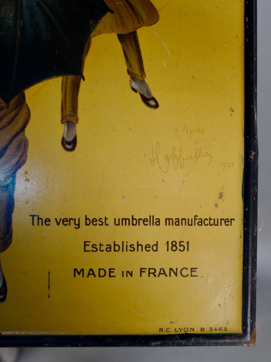 Another auction photo of the same poster with the full border visible