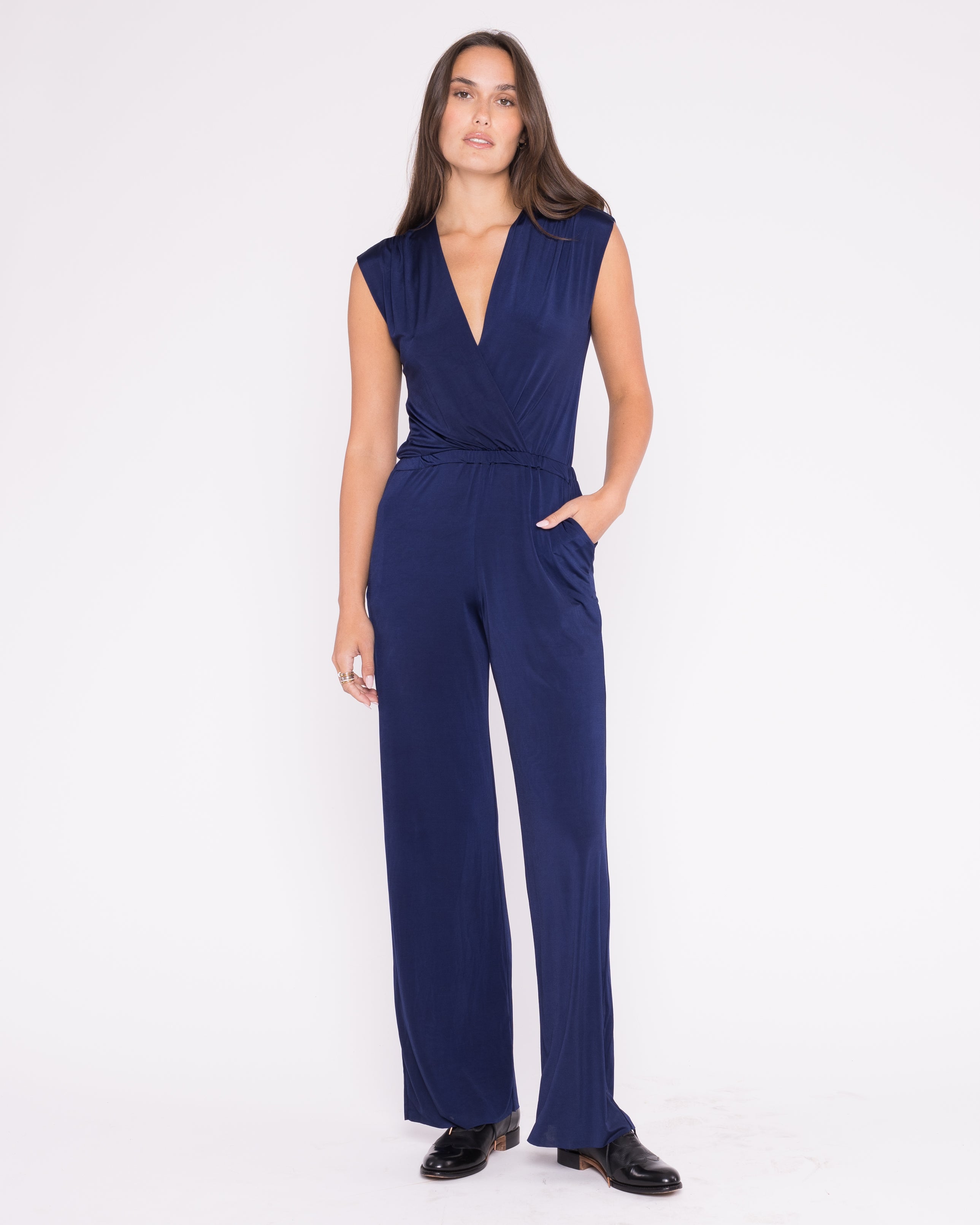 Navy Jumpsuit - Classic