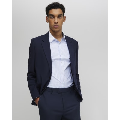 Navy Slim Fit Suit Jacket