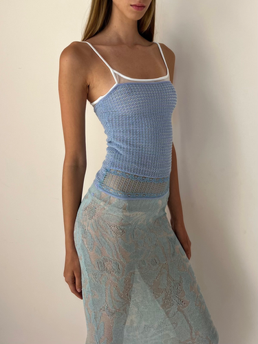 Delicate Maxi Dress - Blue