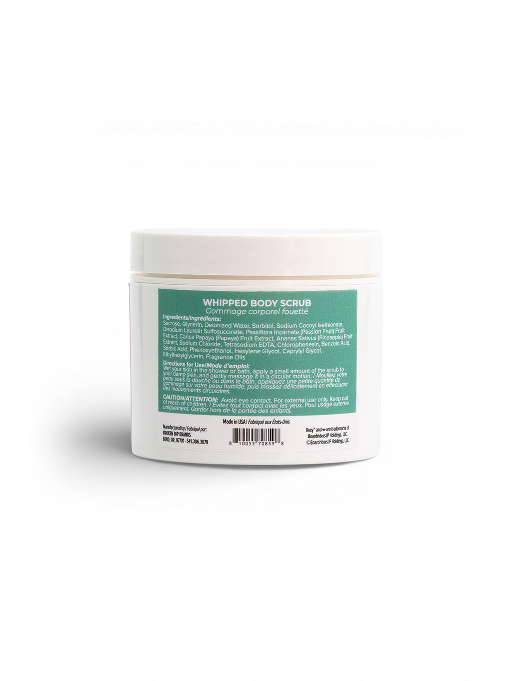 Reverse view of the whipped scrub jar