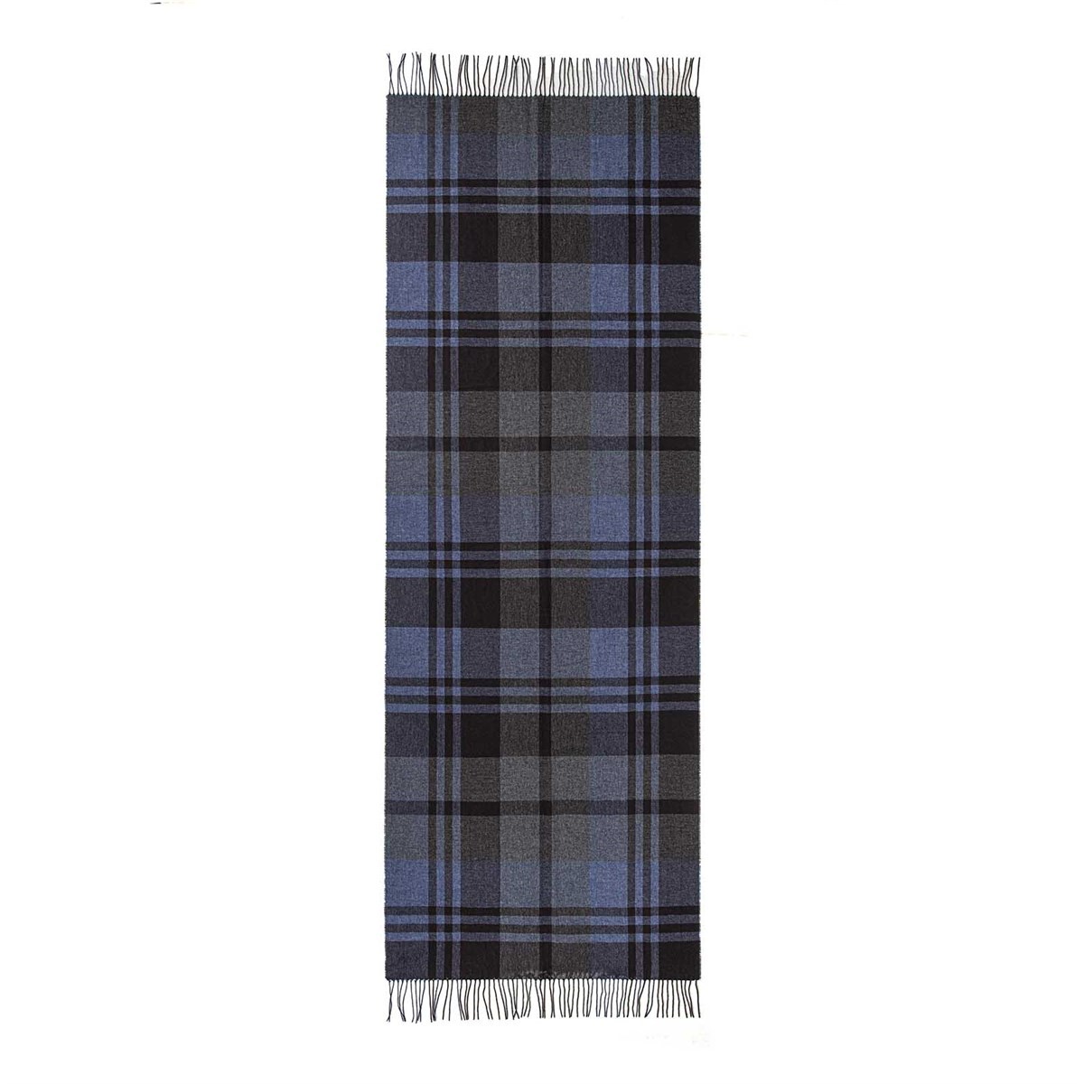 blue tartan scarf