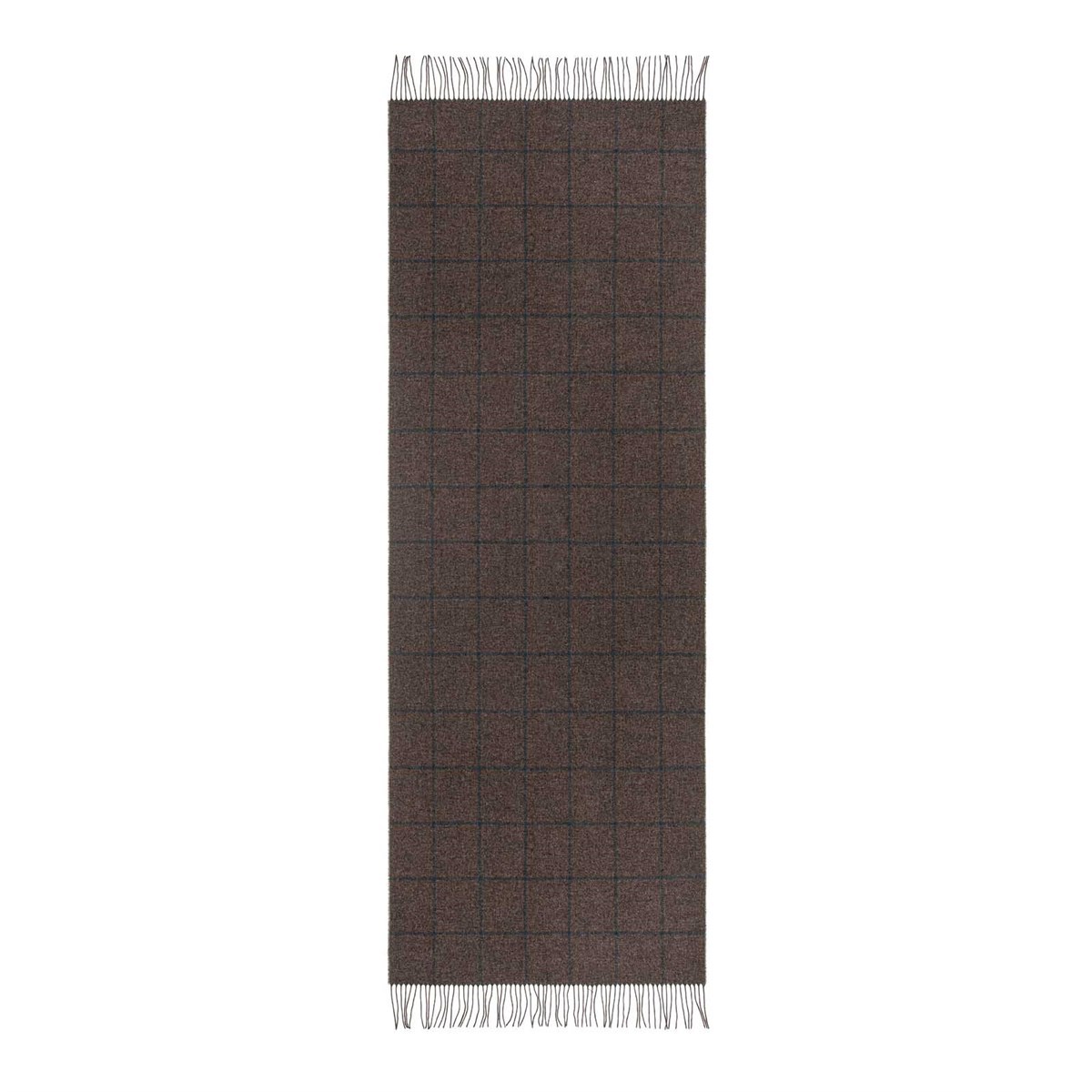 brown checked scarf