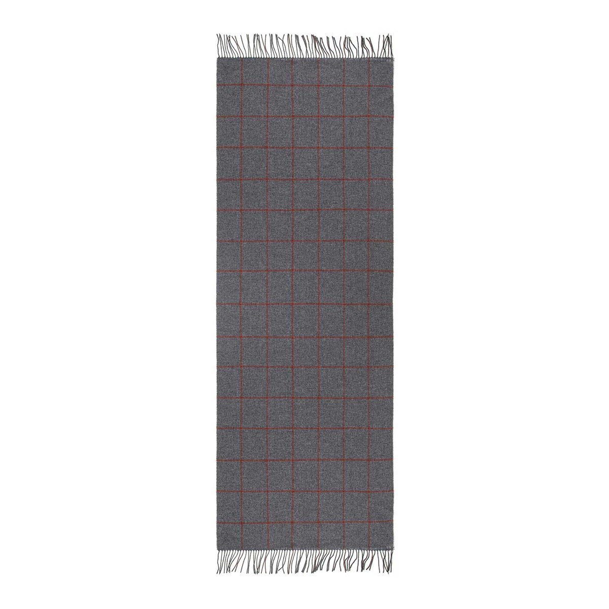 gray checked scarf