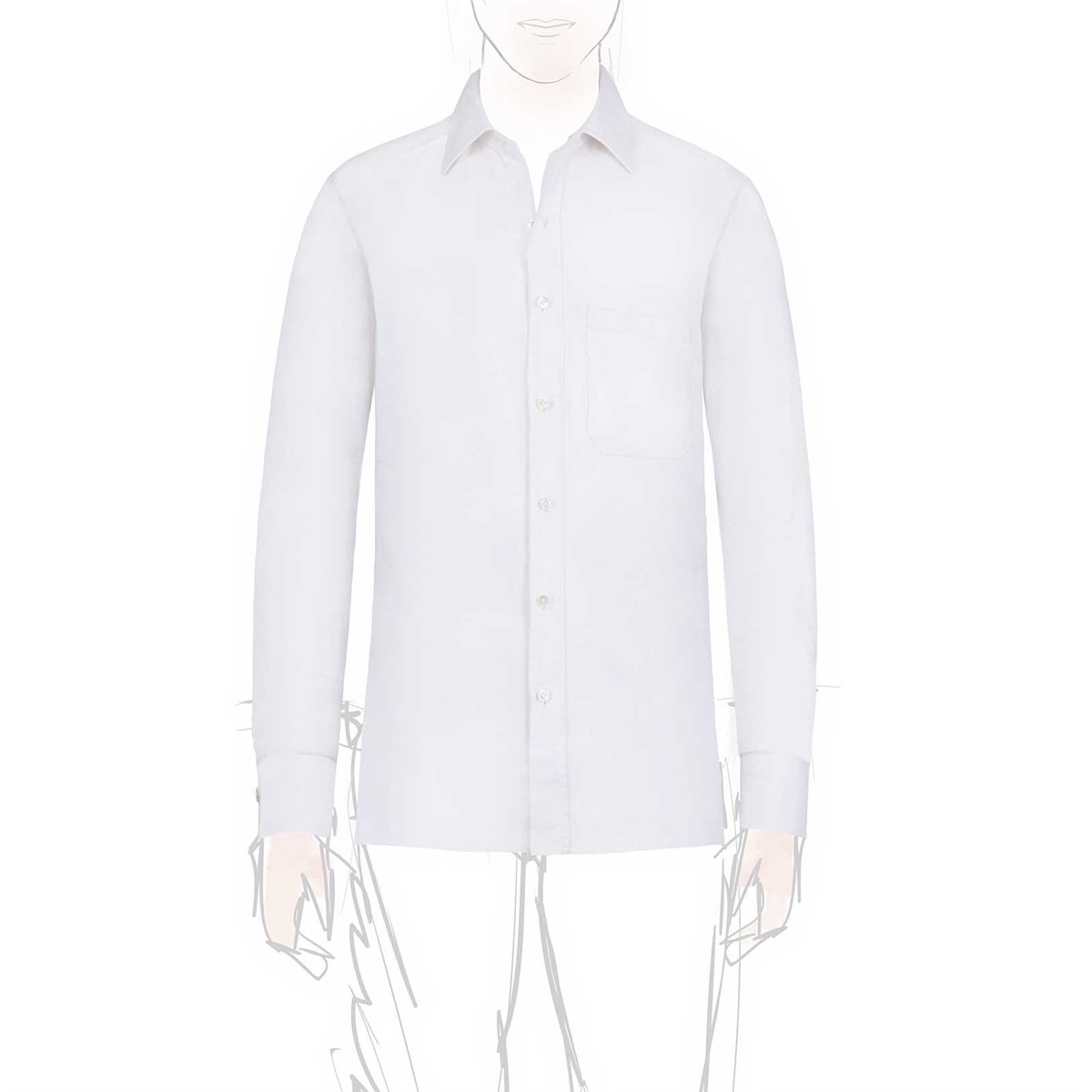 white linen shirt