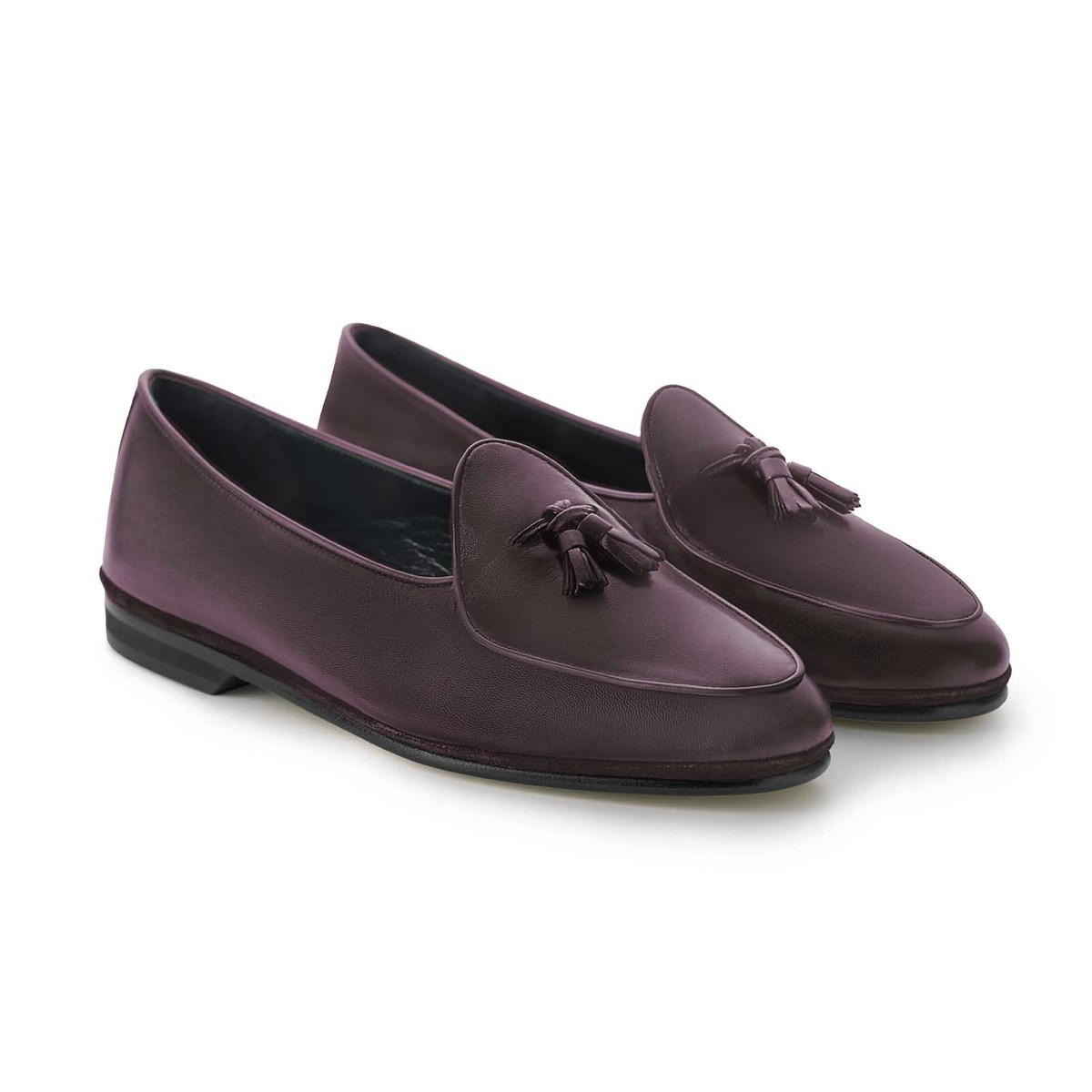 bordeaux leather Marphy loafers with tassels