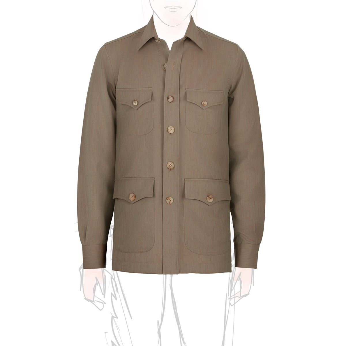 safari jacket in solaro fabric