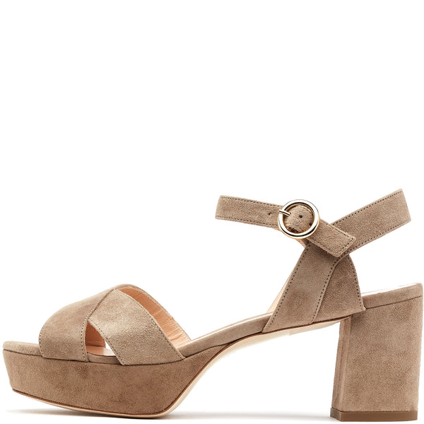 Smoke suede sandal