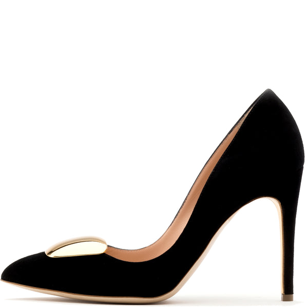 Cromato black suede