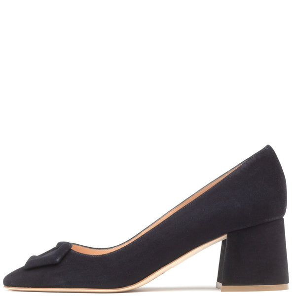 Midnight suede pump