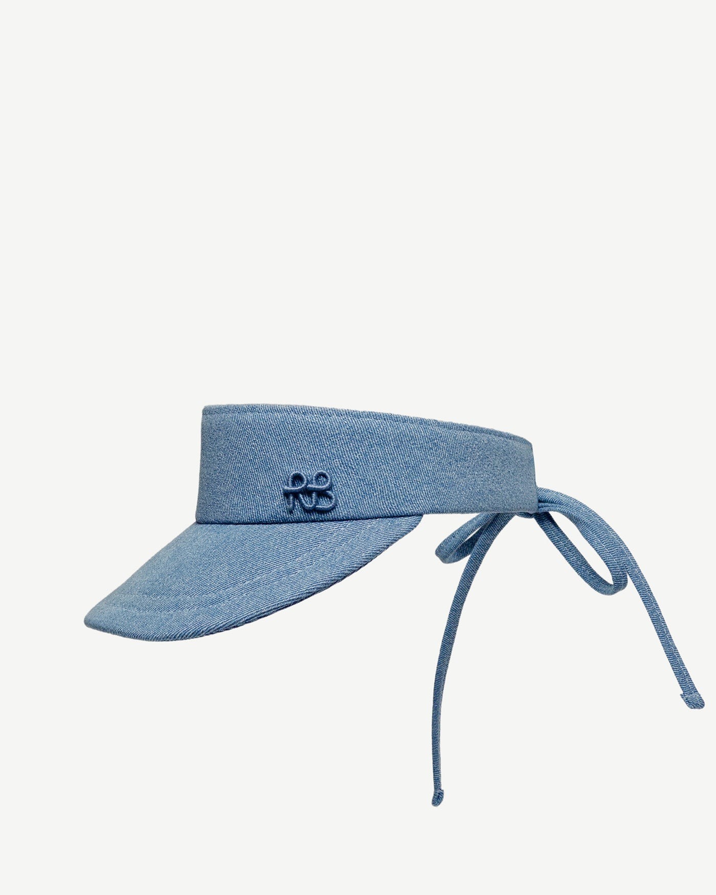 Denim Bow Tie Visor