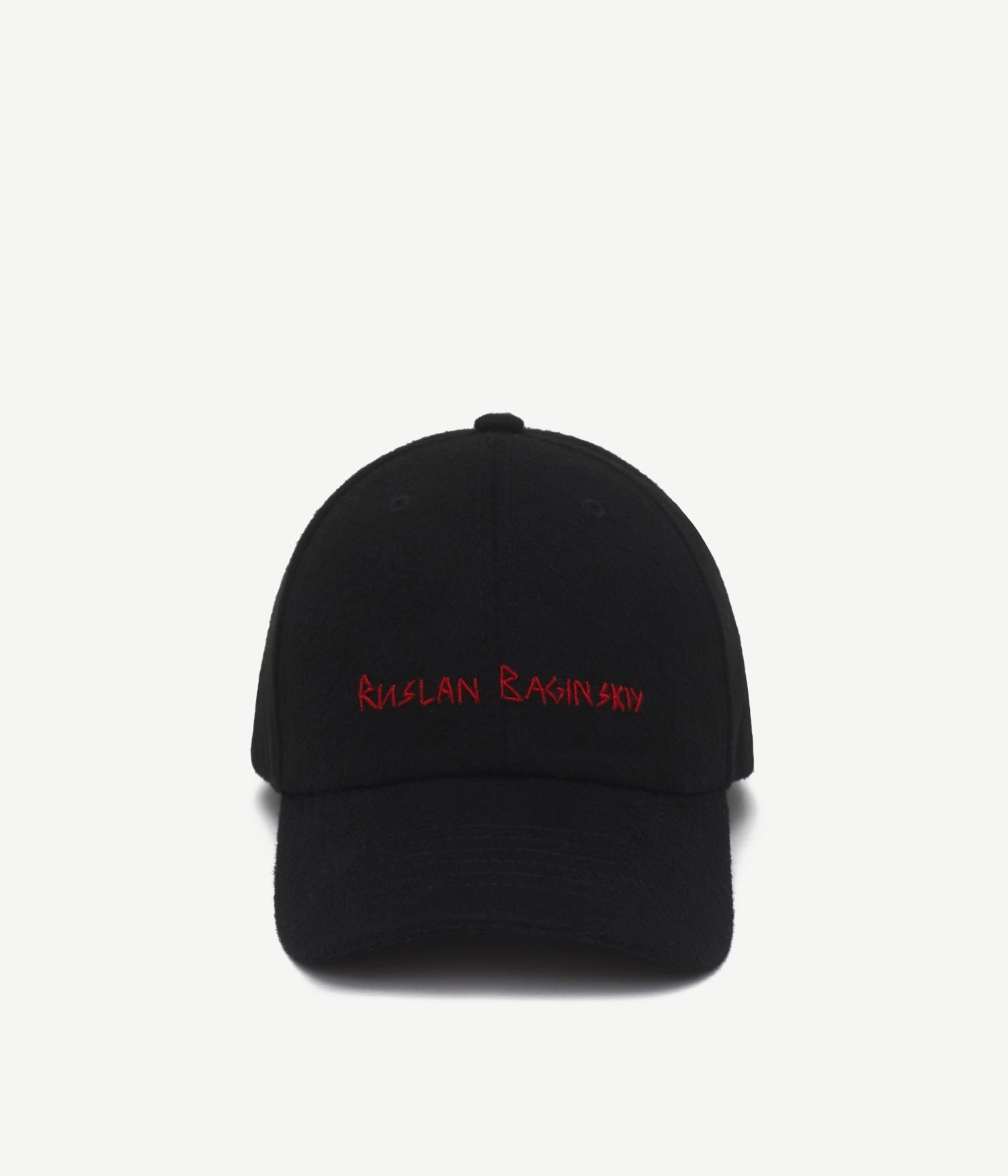 Hand-embroidered Wool Baseball Cap