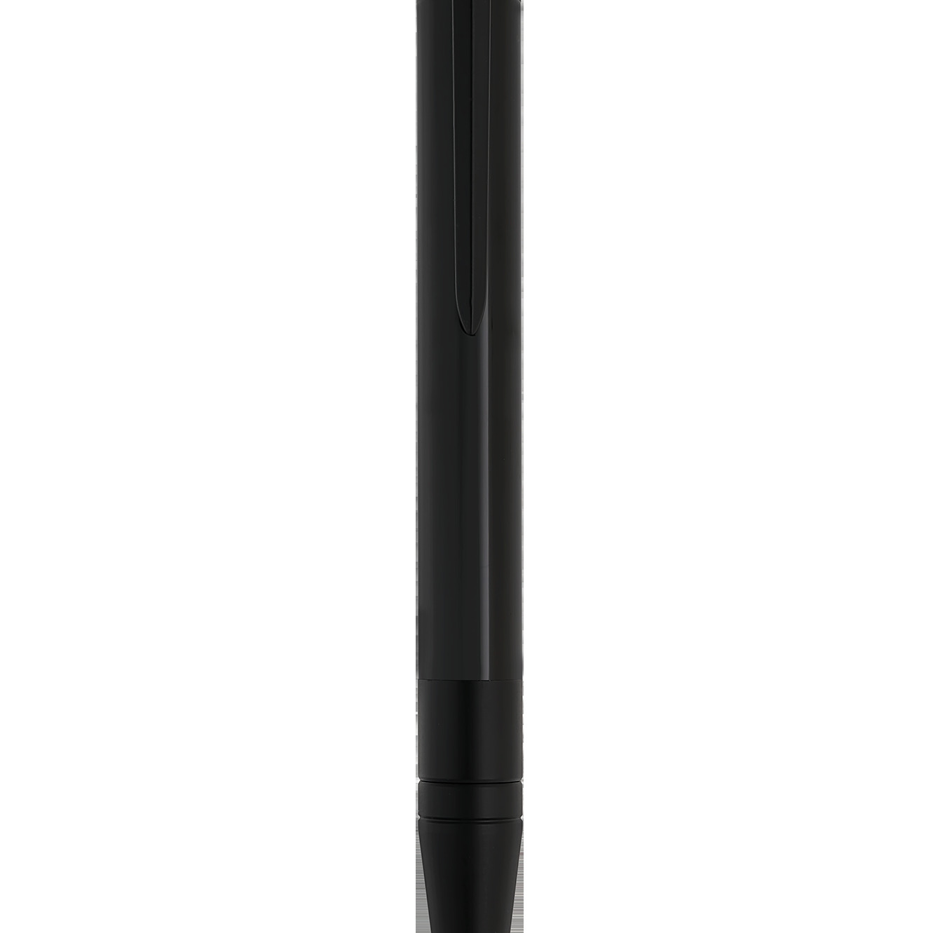 initial-black-ballpoint-pen rear or side view