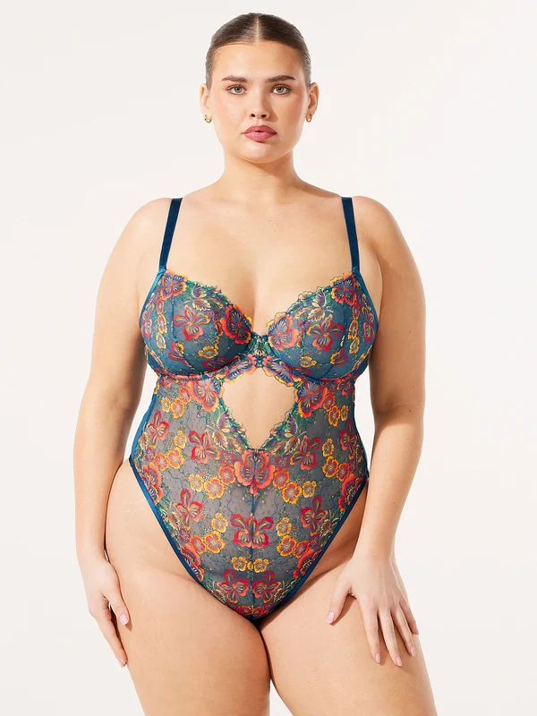 Sunchaser Lace Underwire Teddy