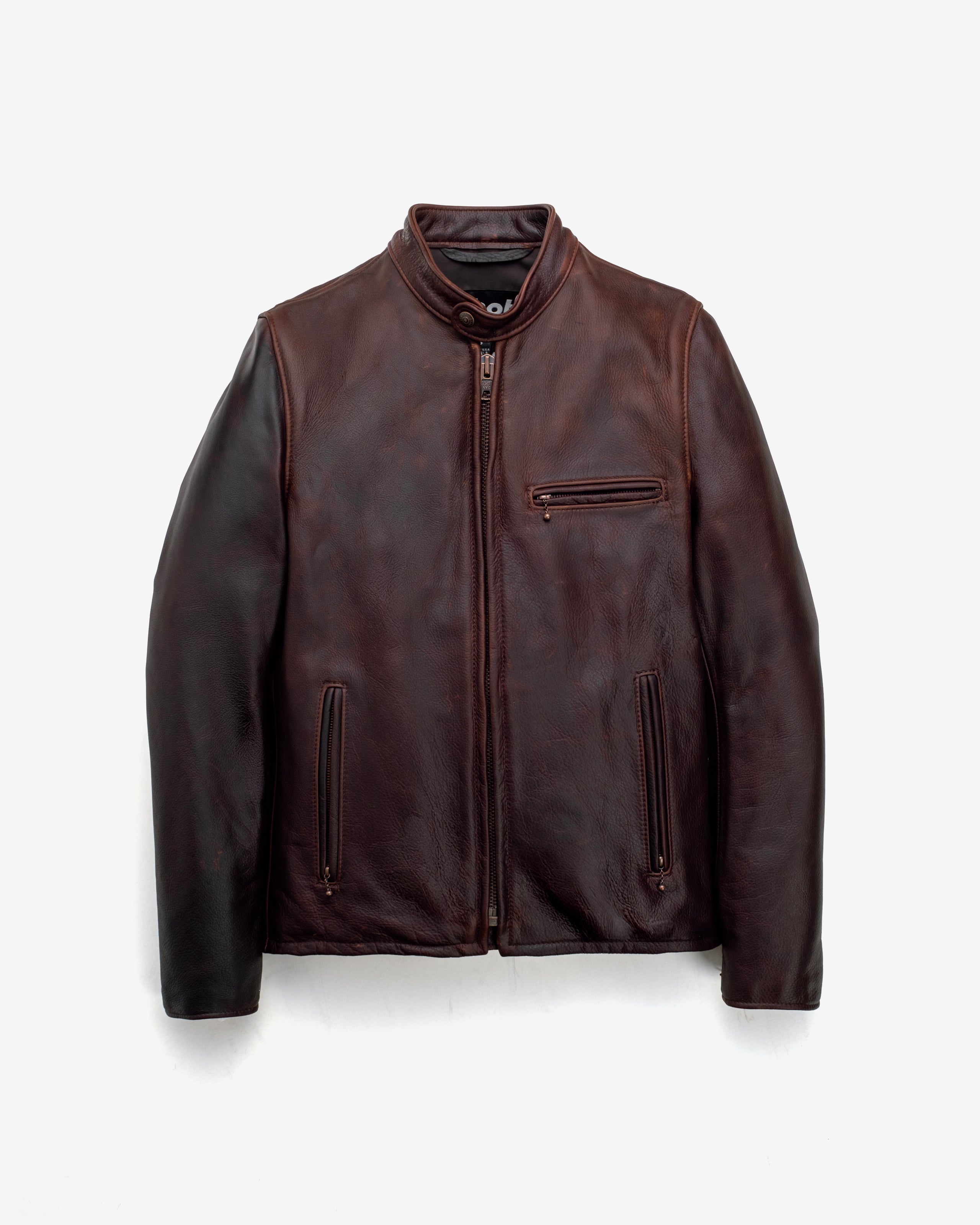 550 | Waxy Pullup Cowhide Cafe Racer Jacket