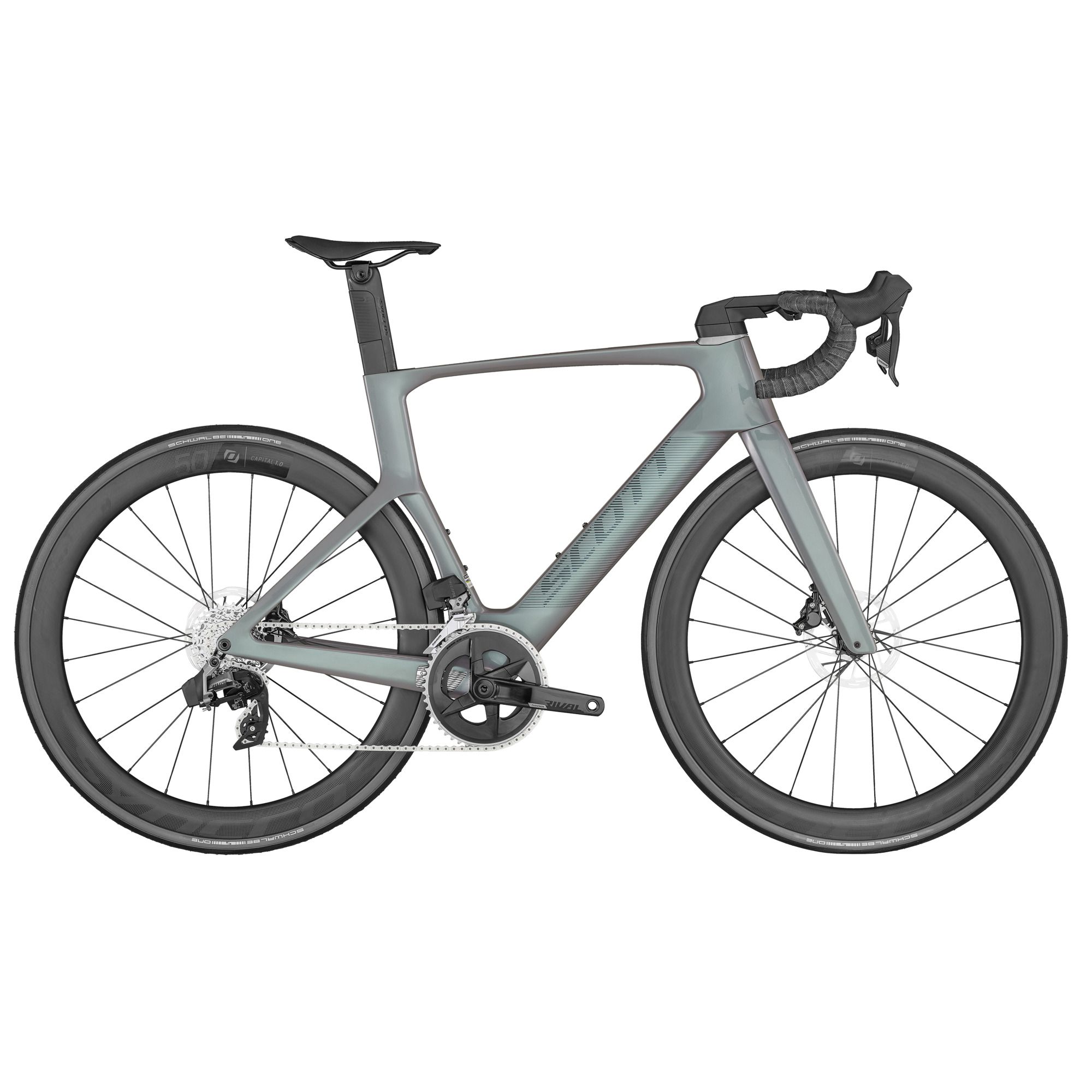 Light grey side profile