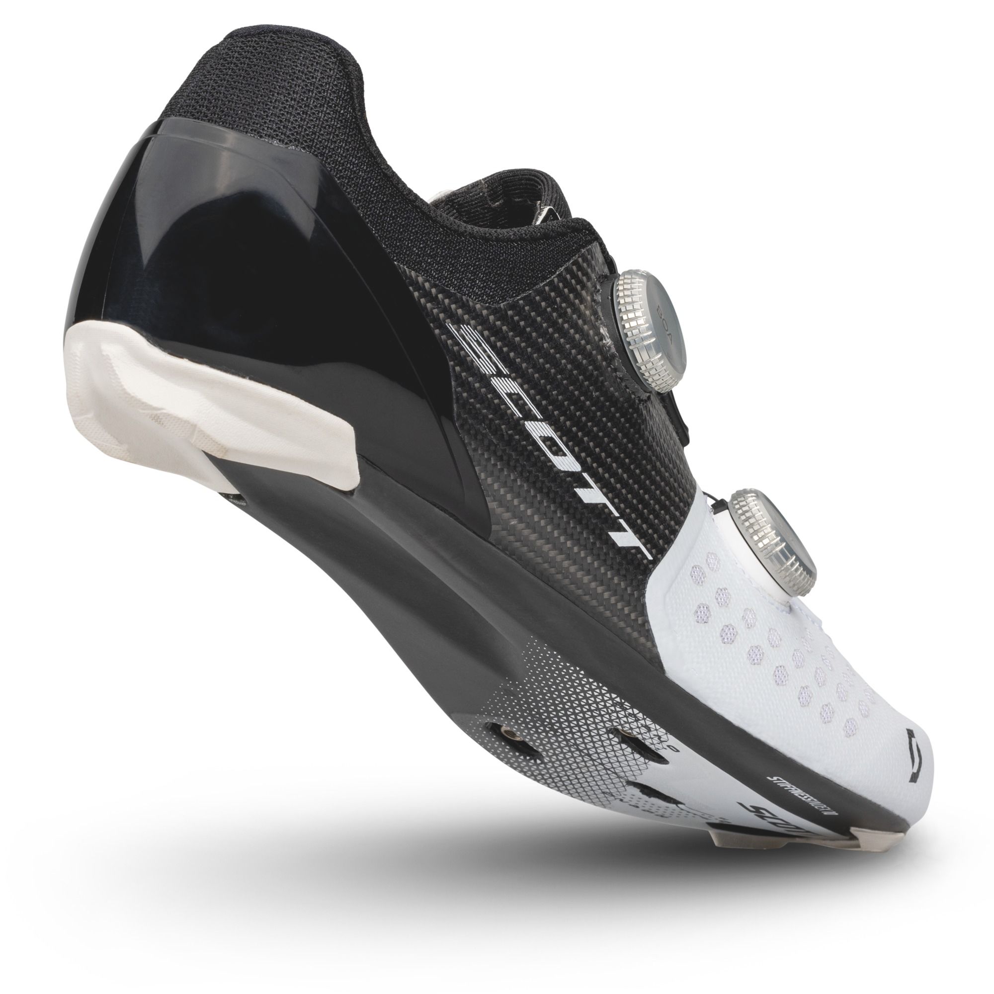 Sole view showing the carbon construction