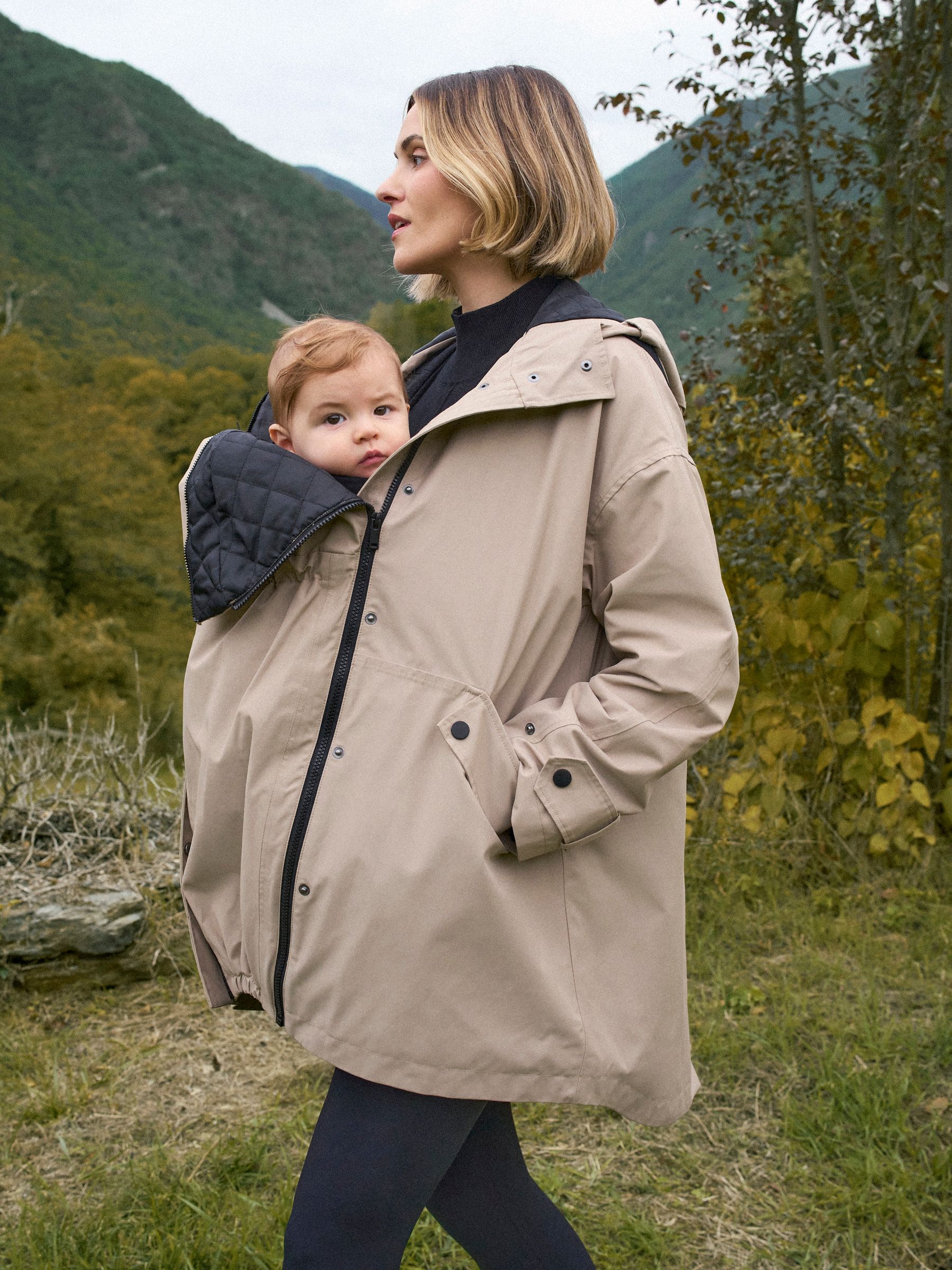 Babywearing front view
