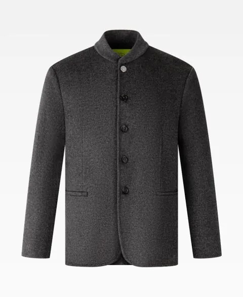 Grey tailored five-button front