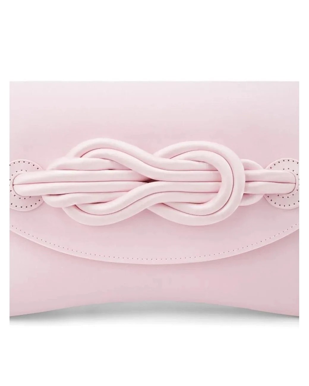 Pink satin knot detail