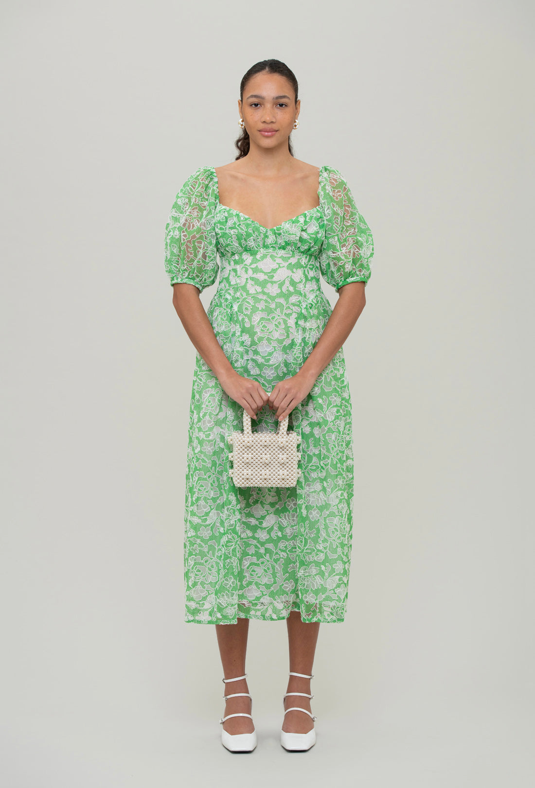 Styled handheld with dress