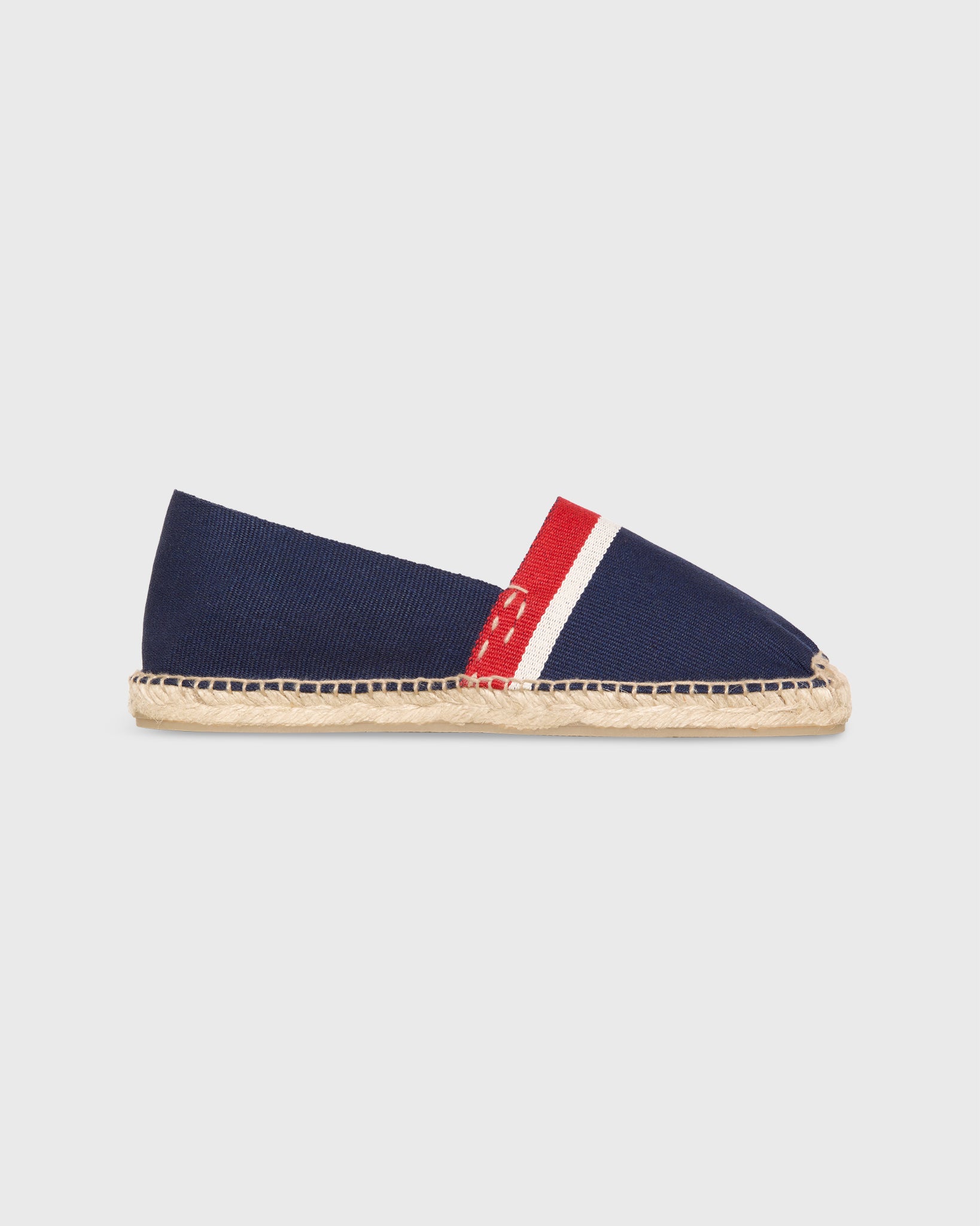 striped canvas top view