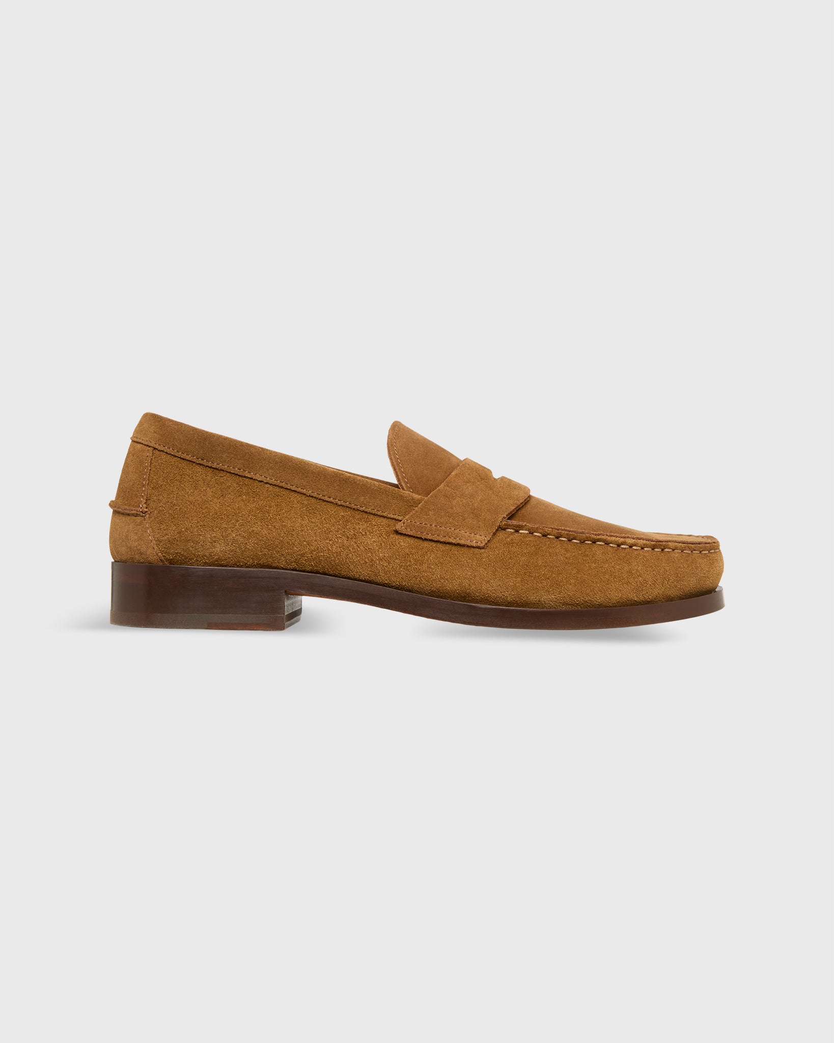 suede loafer top view
