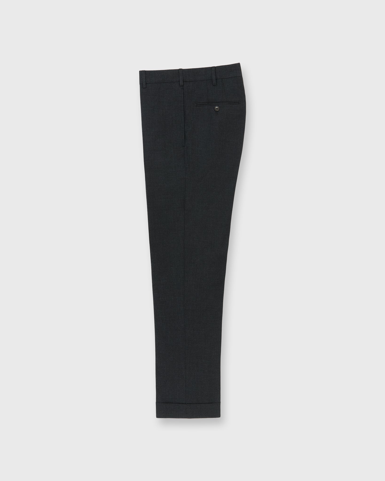 plain-front trouser detail