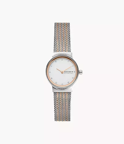 Two-tone dial and mesh variation