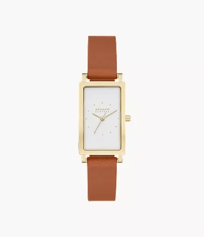 Brown leather rectangular variation