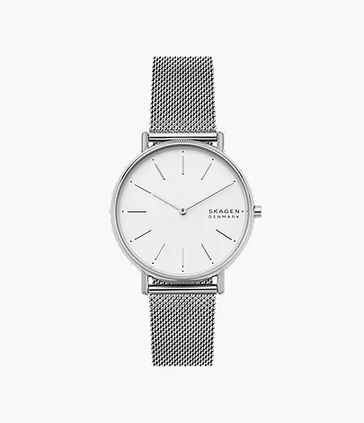 Silver-tone steel mesh variation