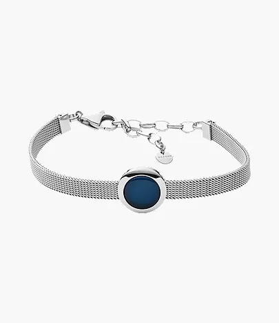 Sea-glass mesh bracelet variation