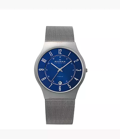 Alternate blue dial front view