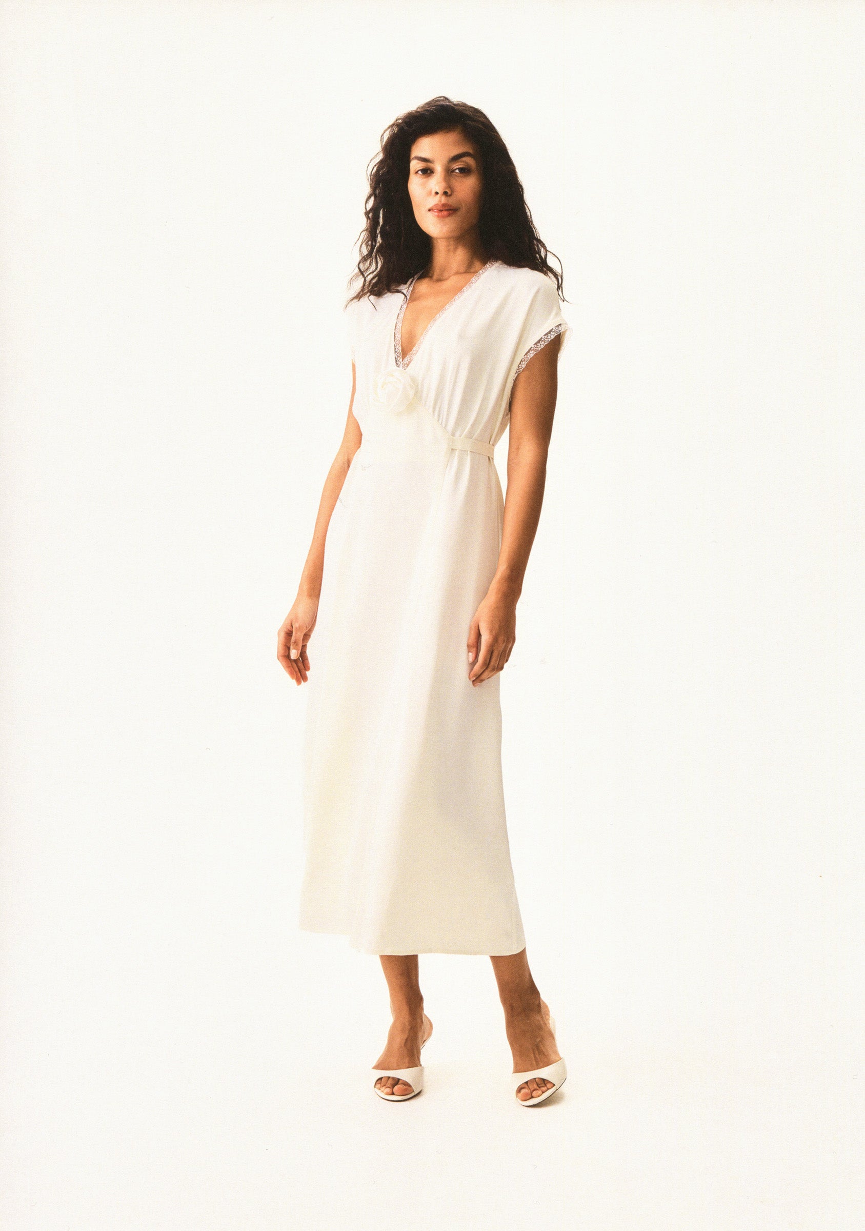 Genus Rosa Satin Dress