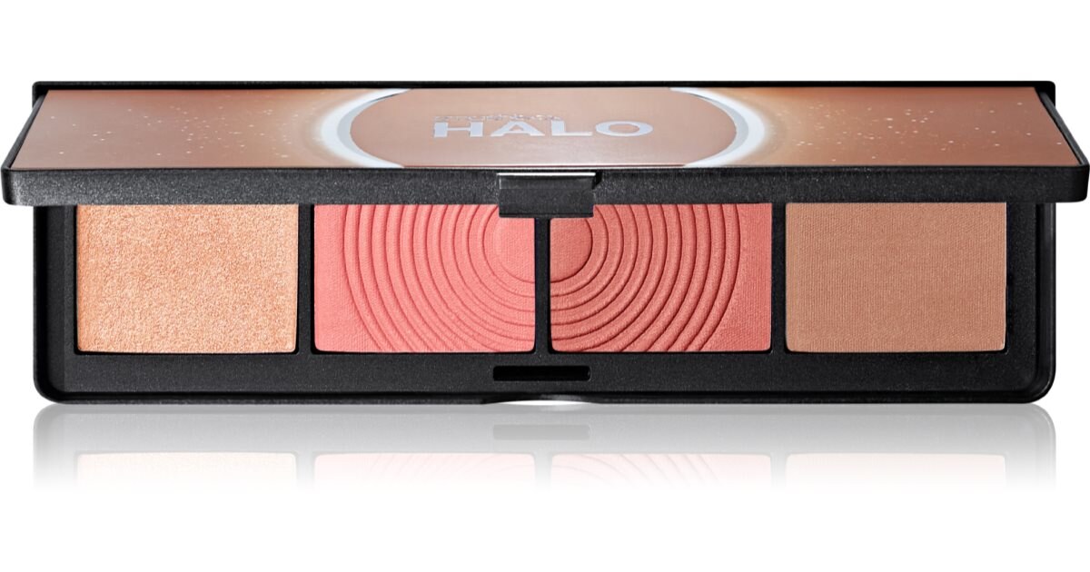 Halo Sculpt + Glow Contour, Blush + Highlighter Palette With Vitamin E