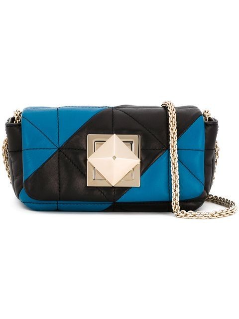 Blue-and-black geometric Le Copain variation