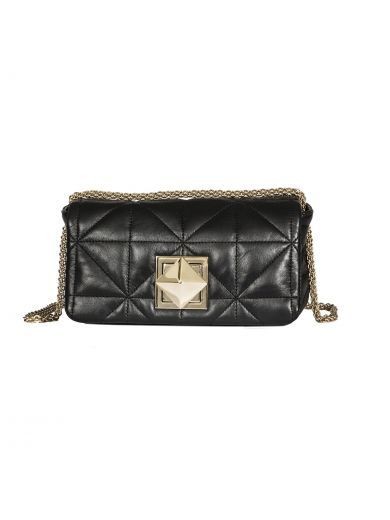 Close compact shape with gold front lock