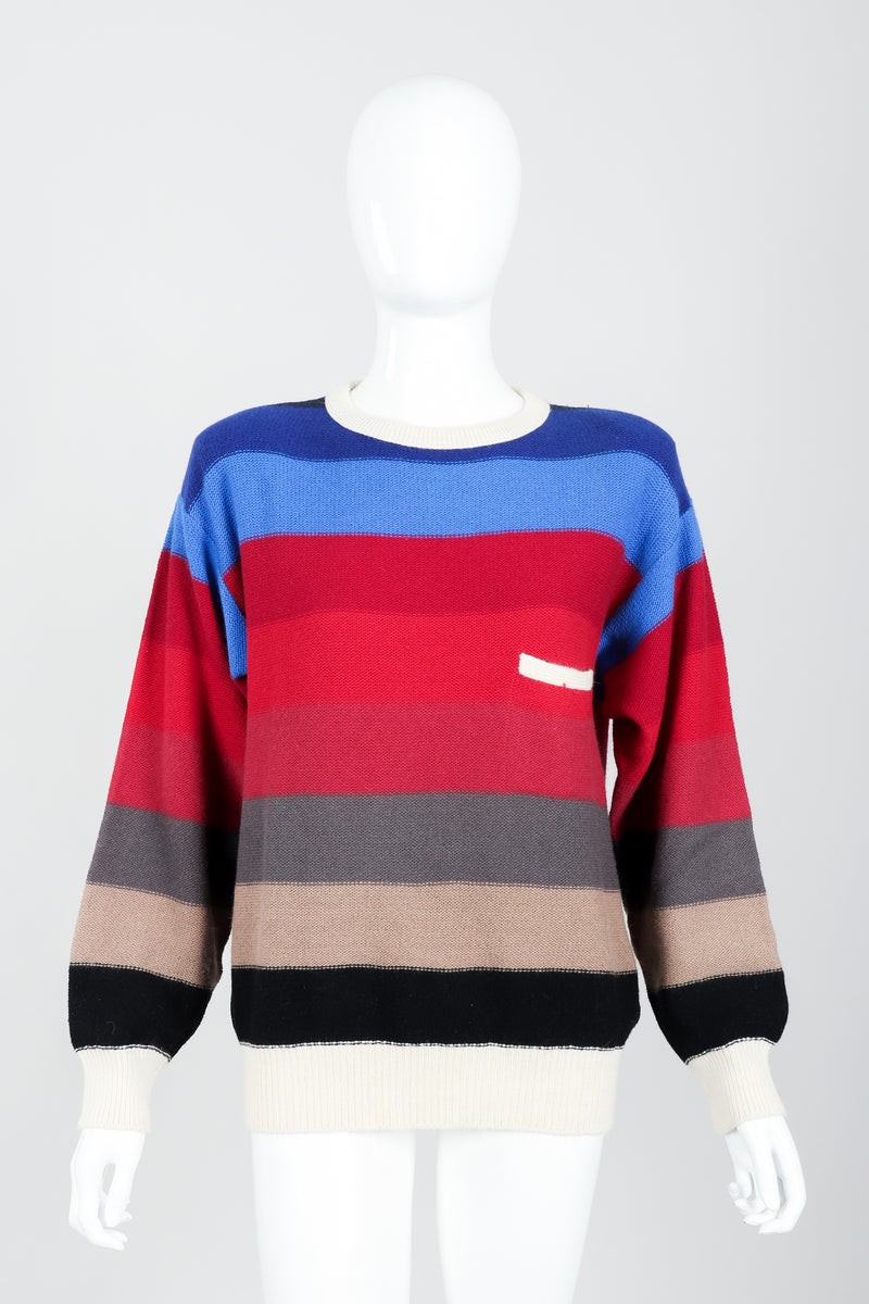 Multicolour stripe knit — the Rykiel rhythm in full colour
