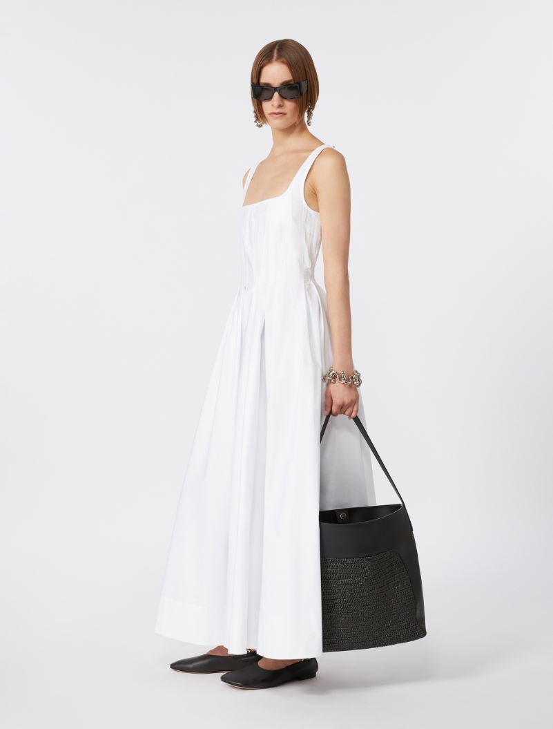Long Sleeveless Pure Cotton Dress