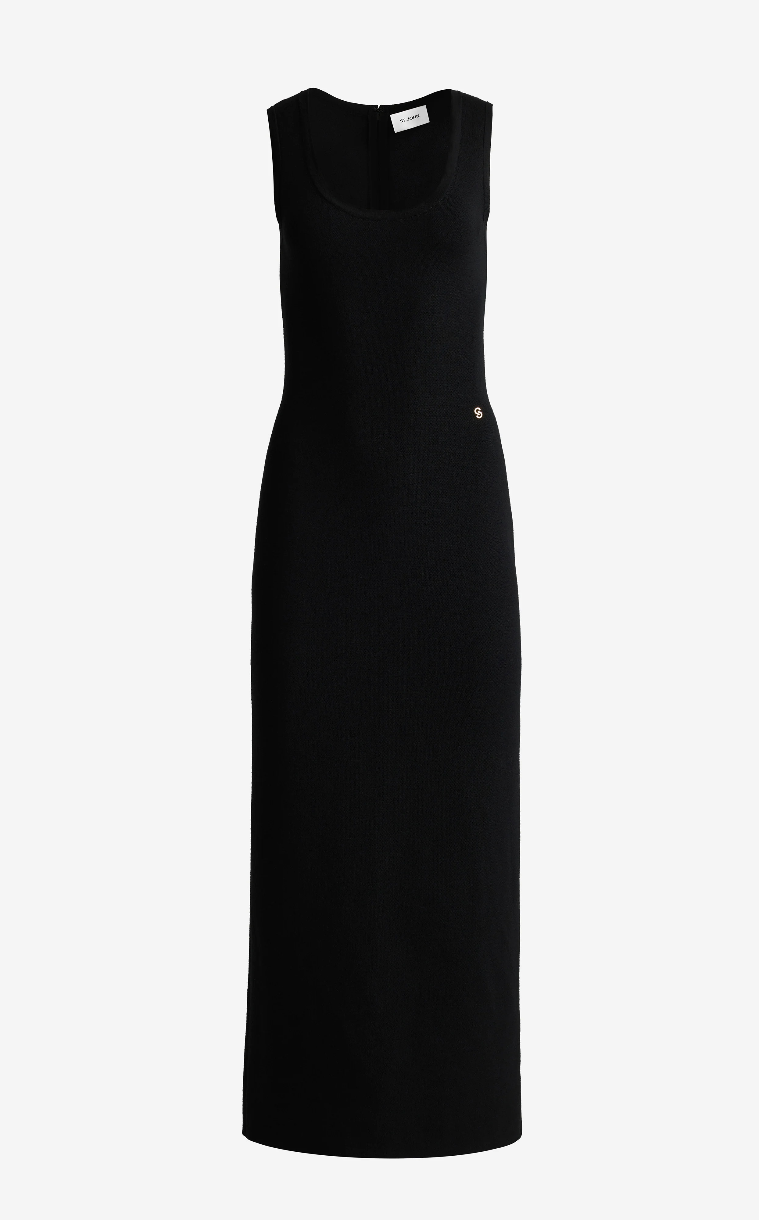 front view with sculpted body-conscious line