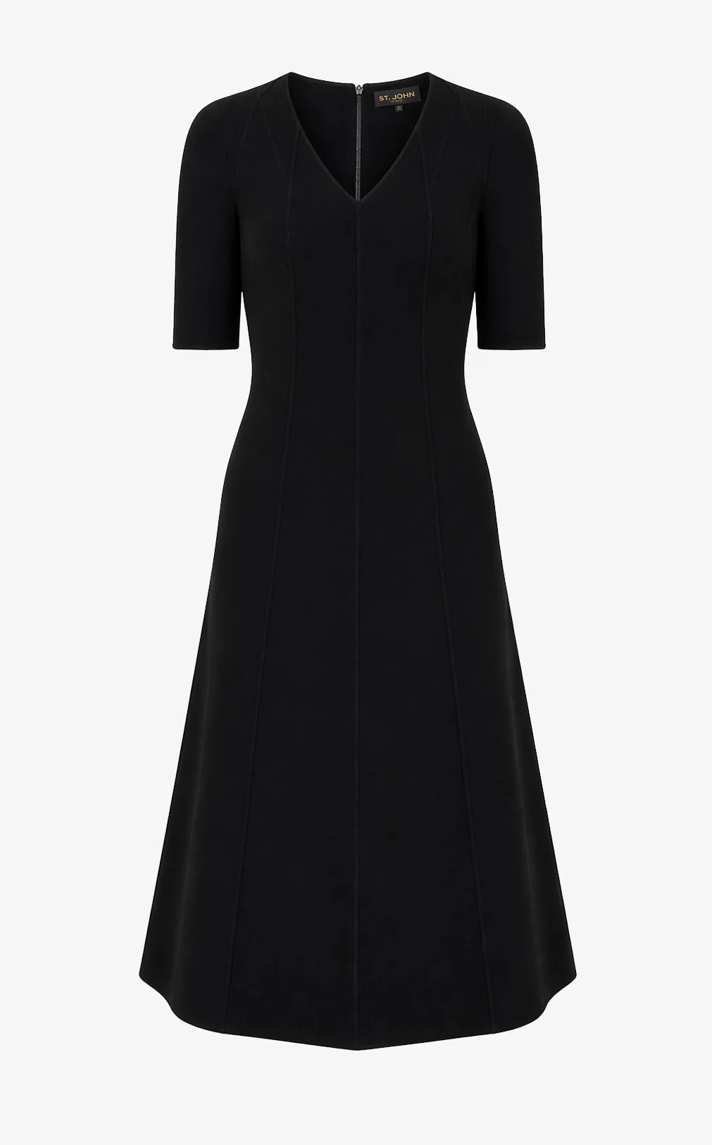 fit-and-flare proportion from the front