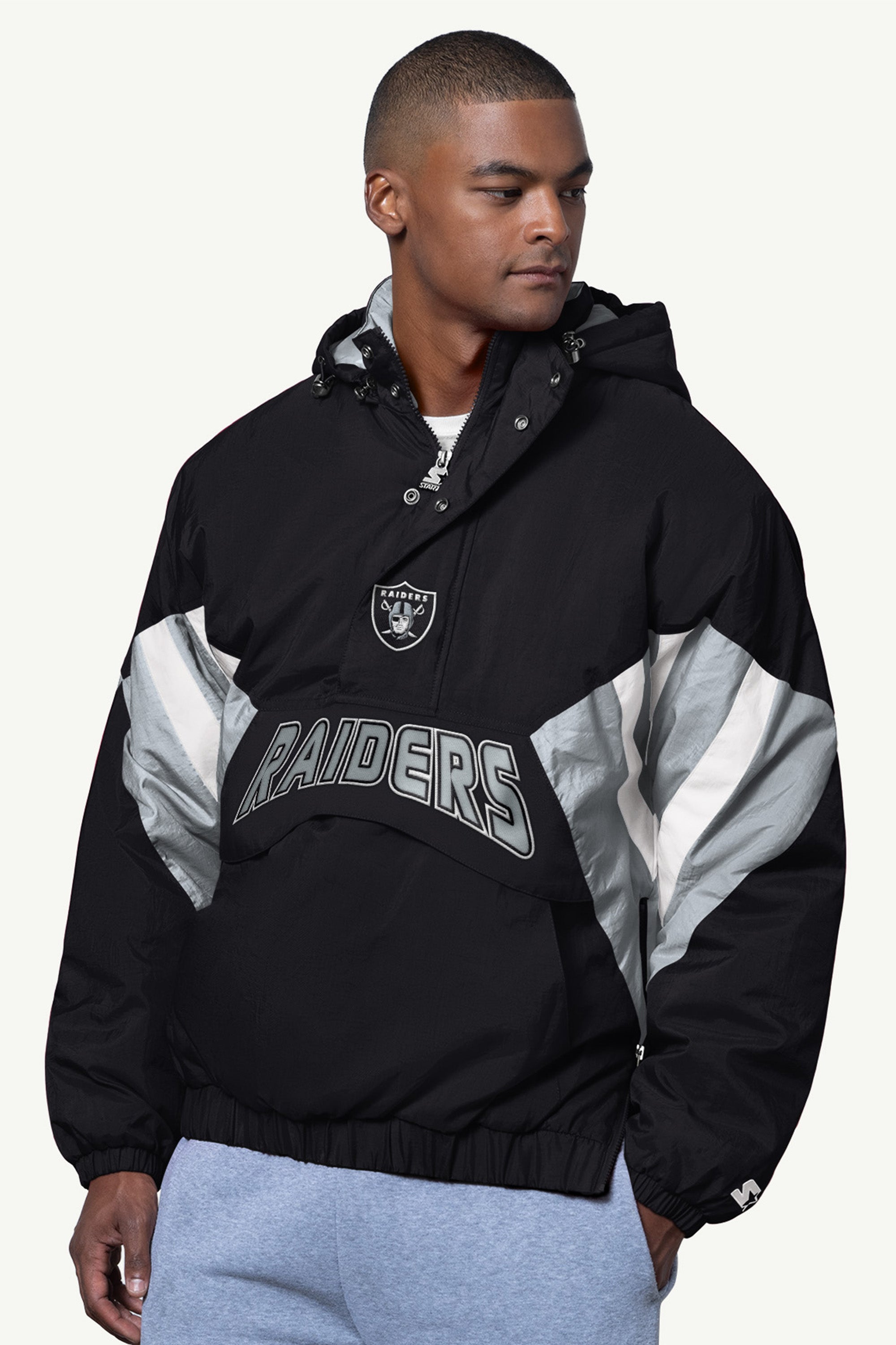 Official las vegas raiders classic breakaway jacket view