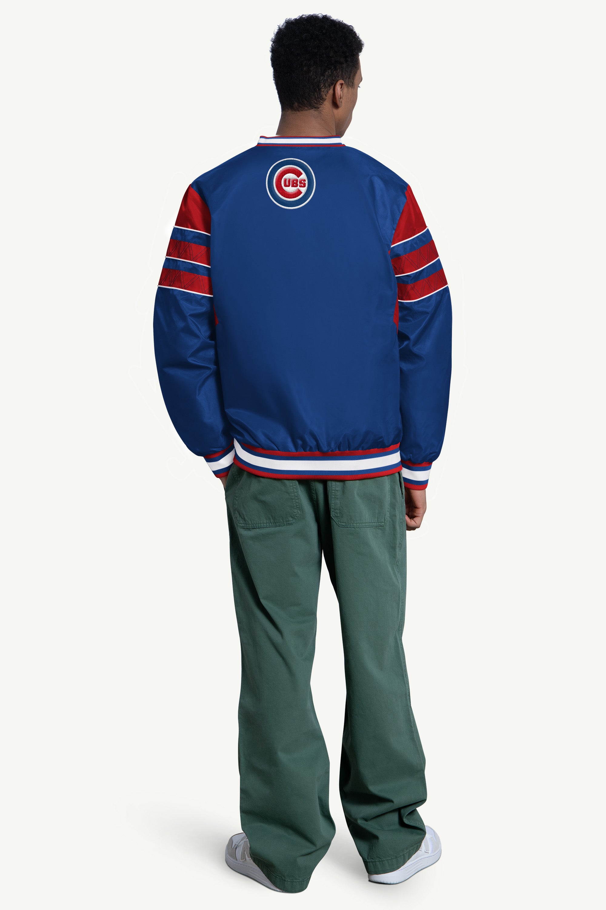 Official chicago cubs enforcer v-neck pullover jacket view