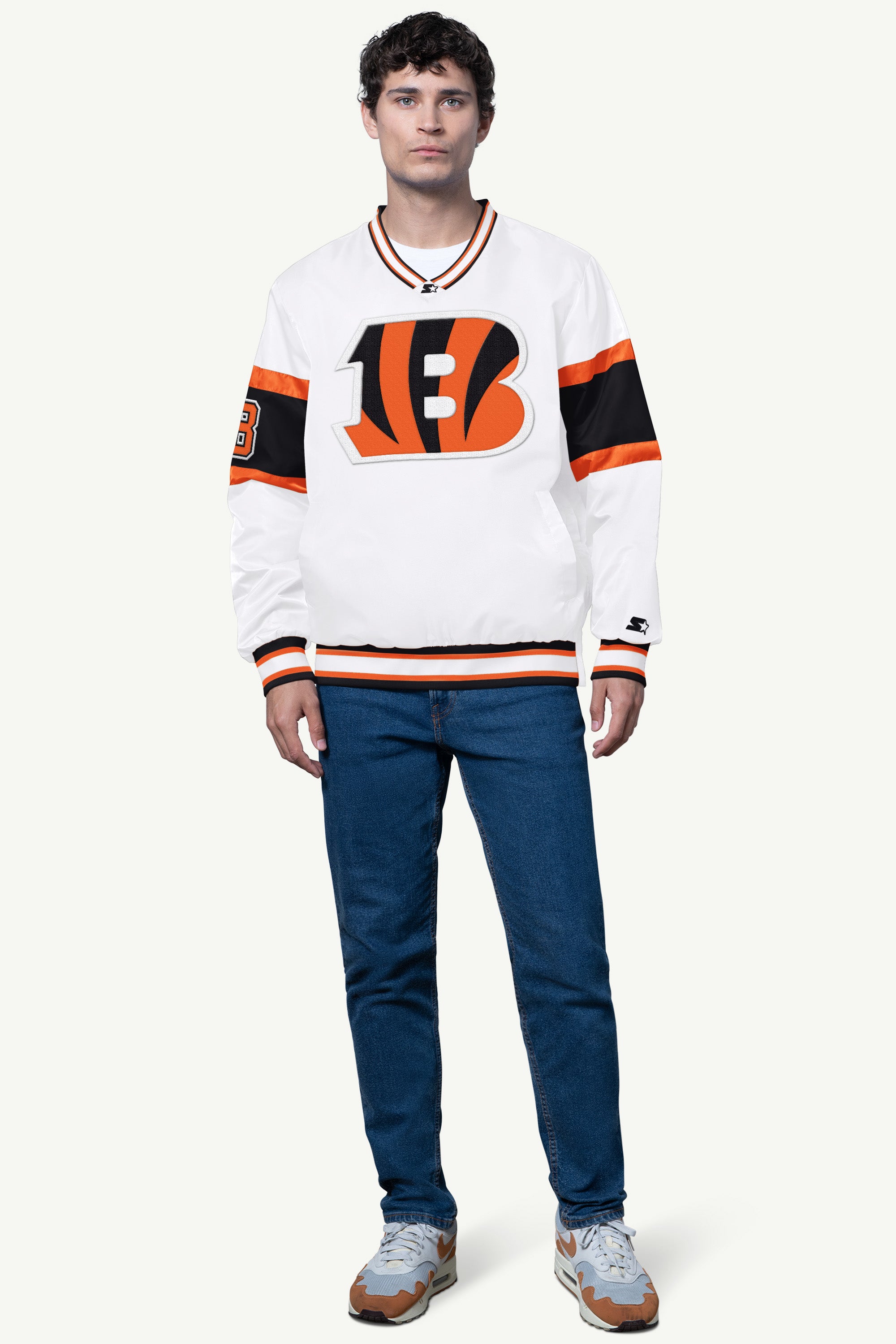 Official cincinnati bengals signal collar pullover view